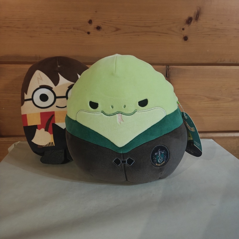 Wizarding World Squishmallows 8" Harry Potter & Slytherin Snake in Robe E3
